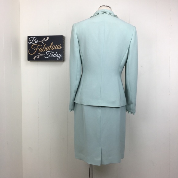 Vintage John Meyer Mint Green Skirt Suit Set 8P - Picture 6 of 8